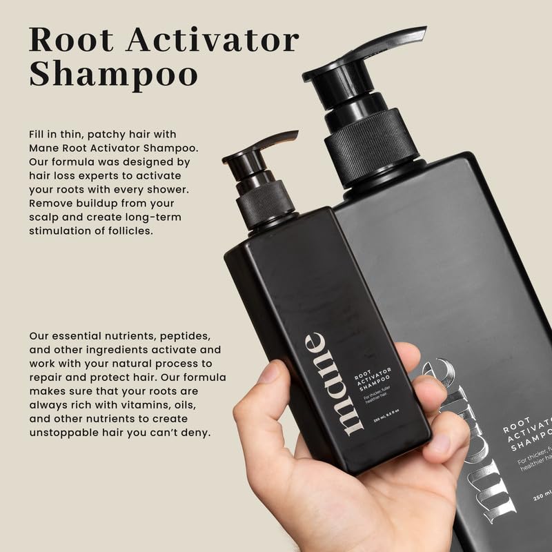Superior Mane Hair Growth Shampoo for Loss Activator Follicles and Roots for Thicker and Fuller Shampoo, 250ml