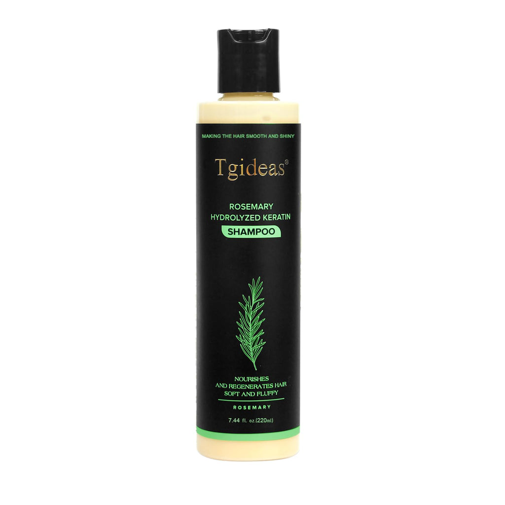 Tgideas Organic Shampoo for Hair Growth Rosemary and , Natural for Strengthening and Thickening with Hydrolyzed Keratin for Fine and Loss, for Women Men, 7.4ml