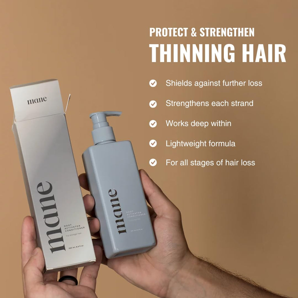 Superior Mane Hair Growth Conditioner (250ml) for Men, Thickening Hair Conditioner for Men, Stimulates Fuller and Thicker Hair, Conditioner for Cab